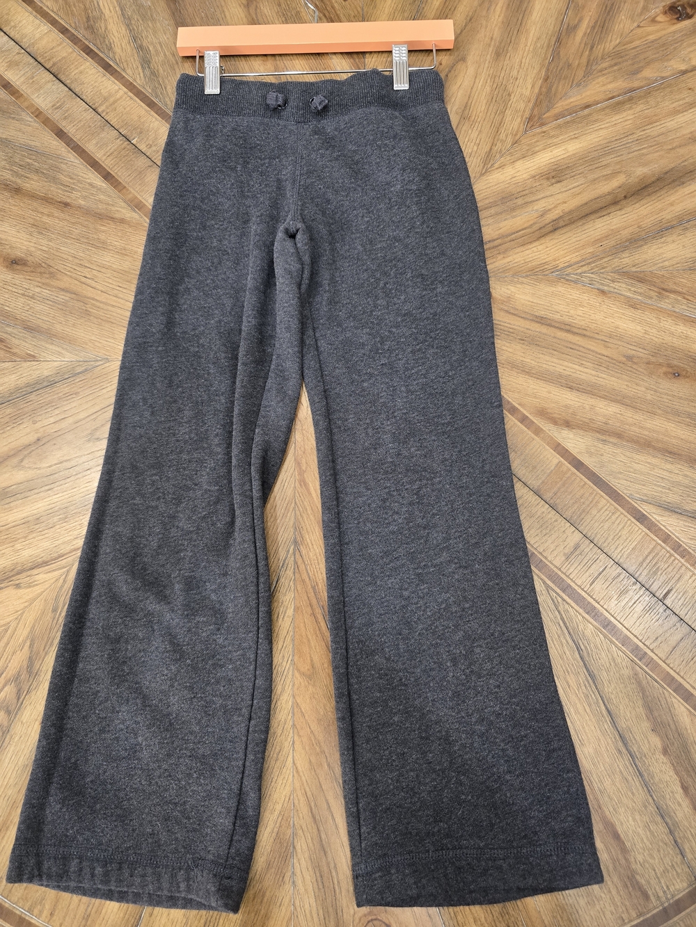 NWOT Roots Girls Charcoal Wide-Leg Sweatpants, Girls 8